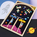 Wooden Star Wars themed double battle puzzle game for children aged 4-6 in a compact colour box