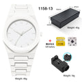 Deep waterproof quartz watch 11mm thickness sports style 1158 series multiple colour options swimming diving