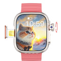 Electronic smart watch with TFT screen in gold, silver, black, and pink colours for teenagers and couples