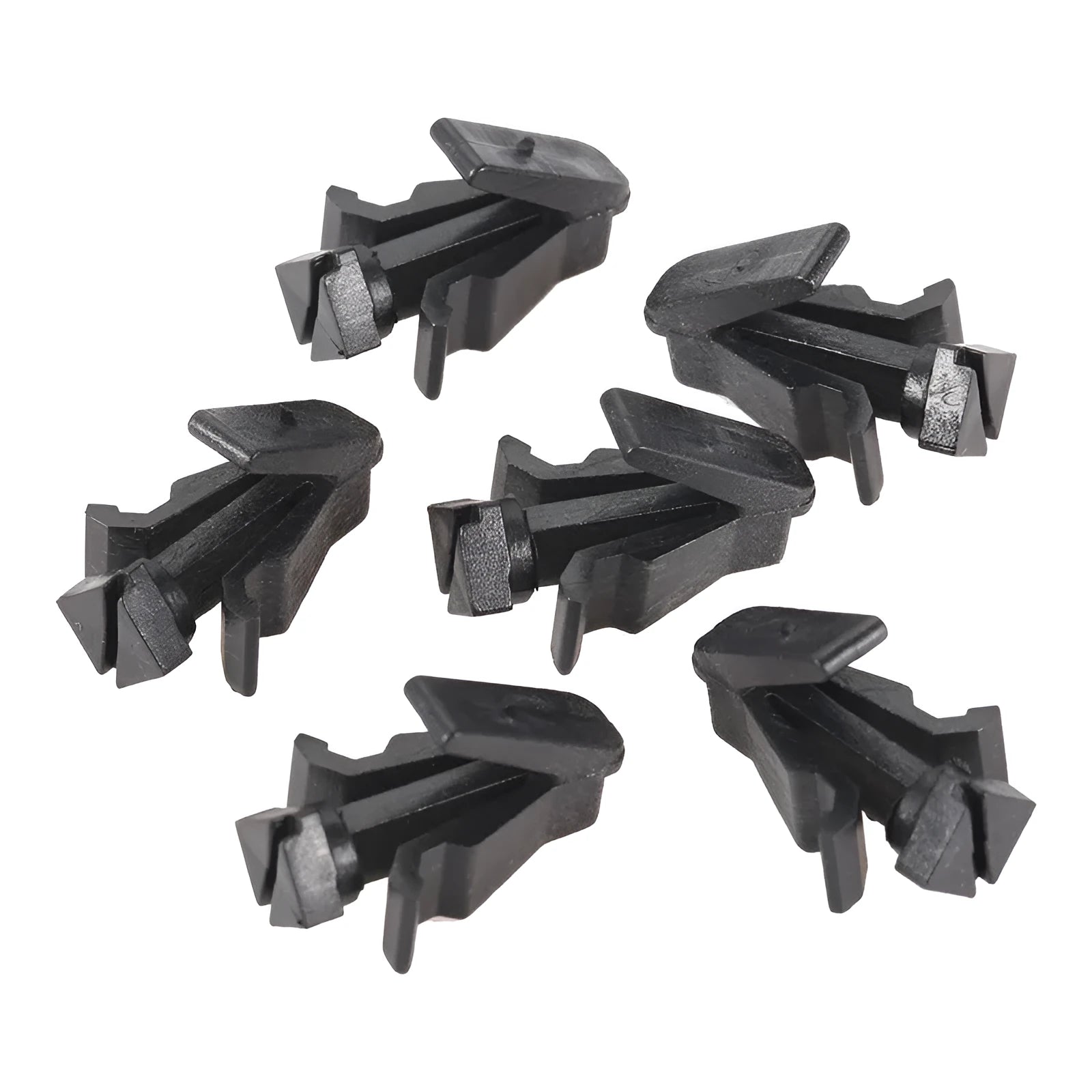 Black plastic bumper cover radiator grille fastening clip for Nissan vehicles