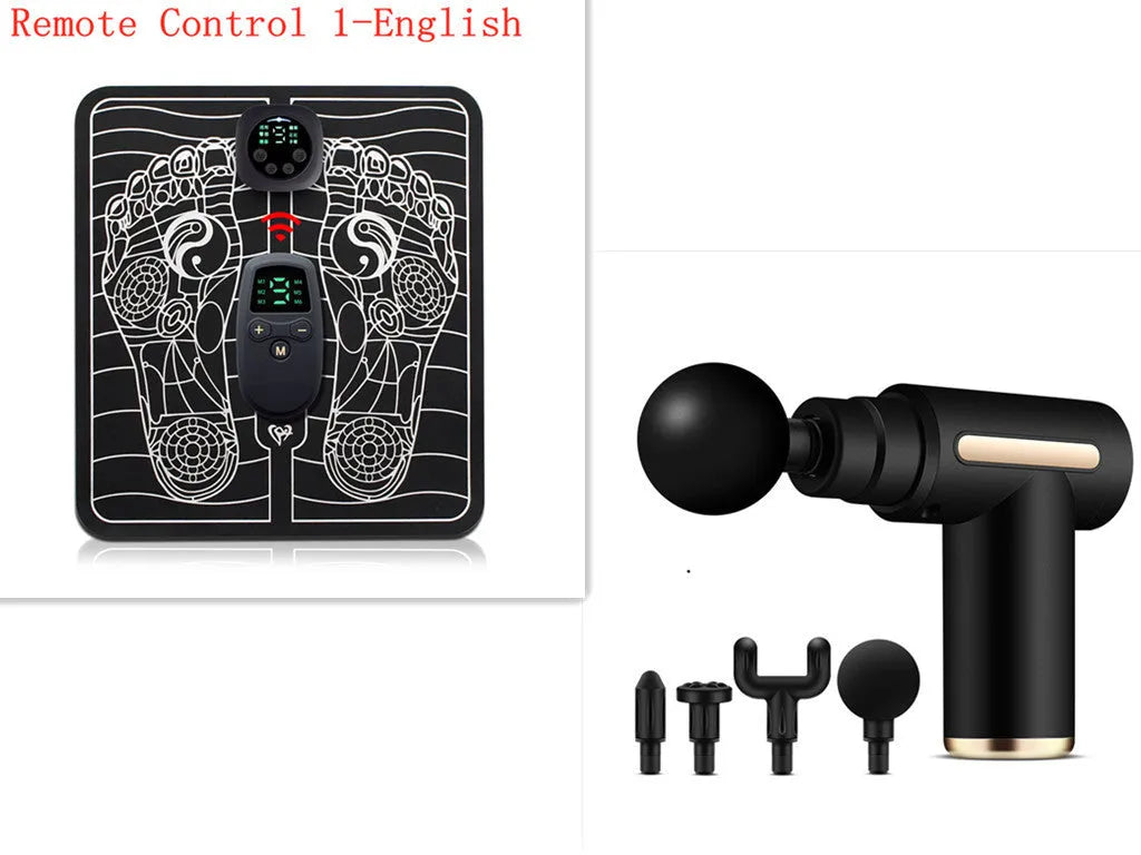 Direct Supply Muscle Fitness Neck Mask Gun Electric massager in black, with button control and style A design
