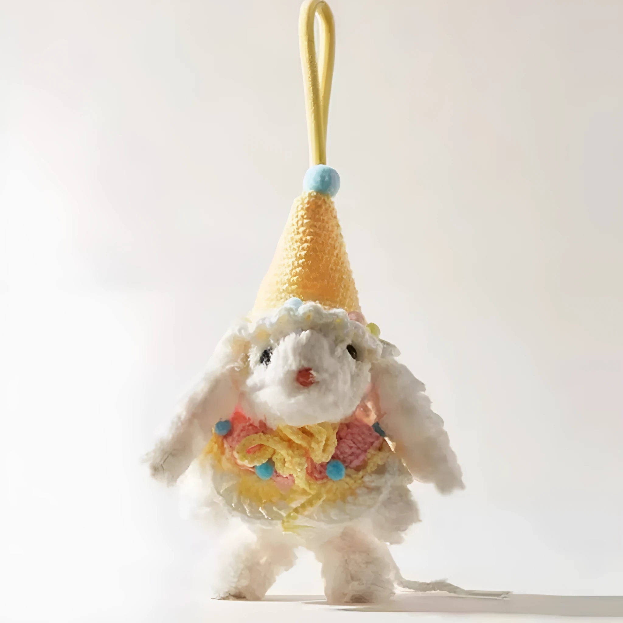 Plush key chain rabbit doll cartoon pendant soft plush material keyring