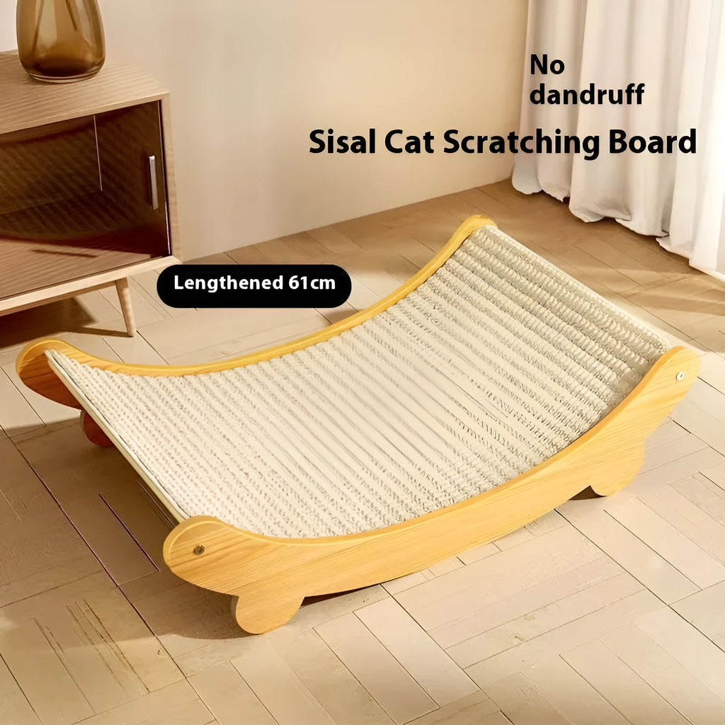 Sisal blanket cat scratch board in pastoral style design