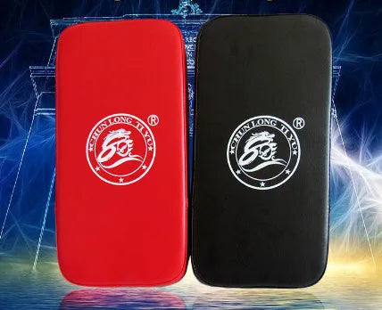 Square red or black PU taekwondo foot target pad for martial arts kick training