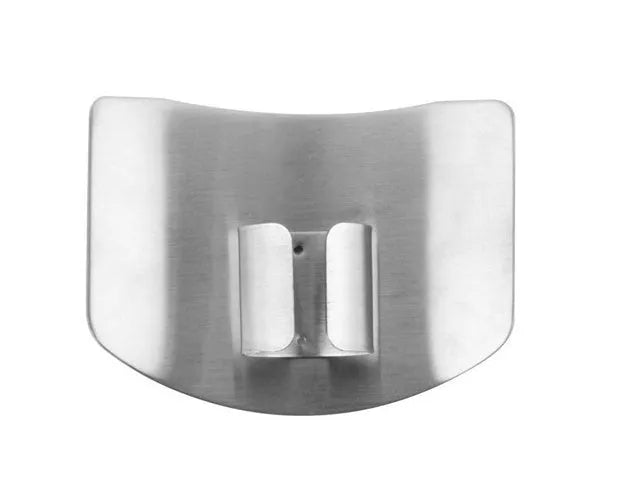 Stainless steel finger guard for kitchen vegetable cutting protection in single and double finger sizes