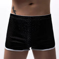 Men's cotton knit boxer shorts in mid-rise fit, shown in multiple colours