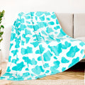 Cows pattern printed flannel digital blanket in 100x150cm size, polyester, modern style, multiple colours