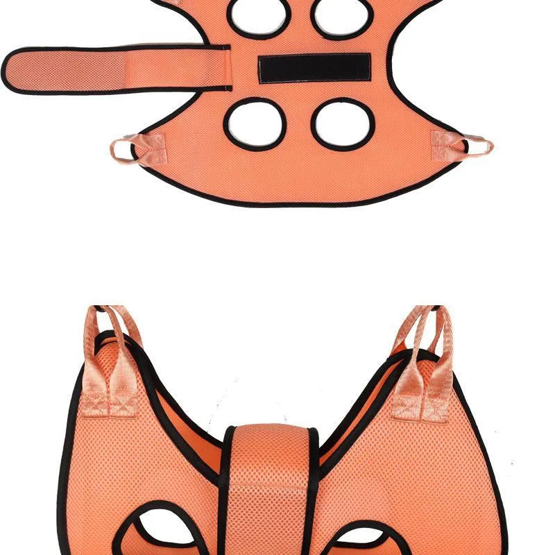 Cat grooming restraint bag with hanging hammock in three measured sizes for nail trimming and bath time