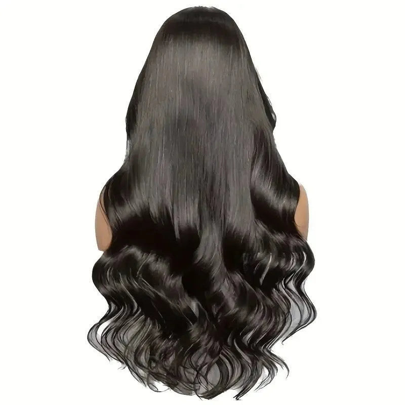 Front lace synthetic wig in colour M1307 1B, high temperature fibre, available in 20INCH to 32INCH lengths
