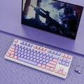 87-key mechanical gaming keyboard with two-tone colour design and hot-swappable switches