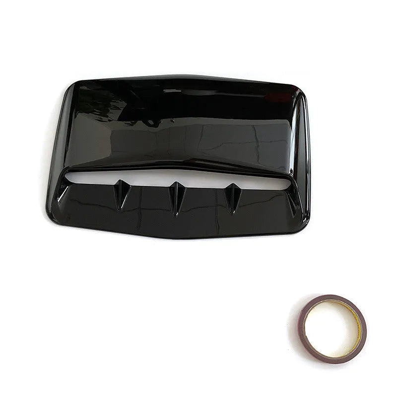 Universal combined modification tuyere exterior decoration for car windshield in bright black PP material