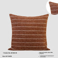 Chinese Ancient Style square pillow cushion on a sofa in a Maillard colour pattern.