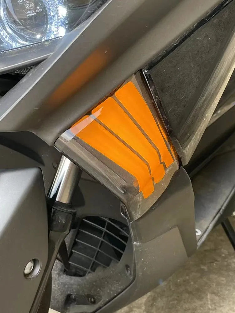 Two yellow LED turn signal bulbs for Tianying TS150 motorcycle.