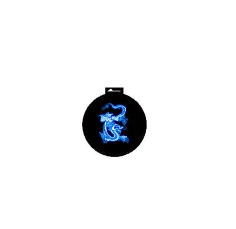 Car HD rechargeable wireless door welcome light plastic Fire Horse projection on ground