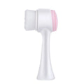 Blue pet paw brush with nylon bristles for dogs and cats grooming