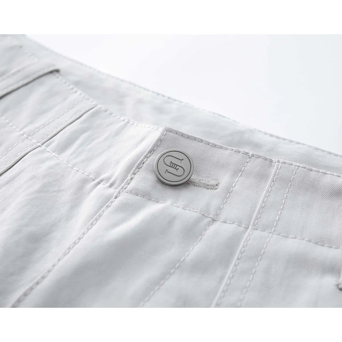 Men's Japanese retro loose casual shorts in polyester, available in white khaki black gray, sizes M to XXL