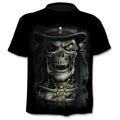 Men's punk Gothic skull print T-shirt round neck regular sleeve multiple colours sizes XS to 6XL
