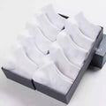 Men's invisible boat socks in black, grey and white, blended fabric, one size, 1 3 5 pair options