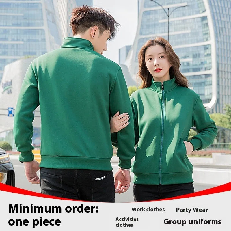 Unisex velvet sweater coat in five colours with long sleeves for winter cold protection