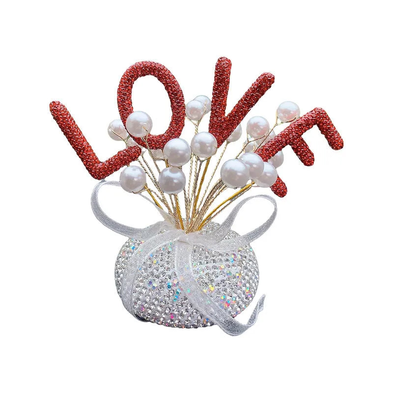 Clay diamond star decoration ornament for a car centre console in a modern colour design.