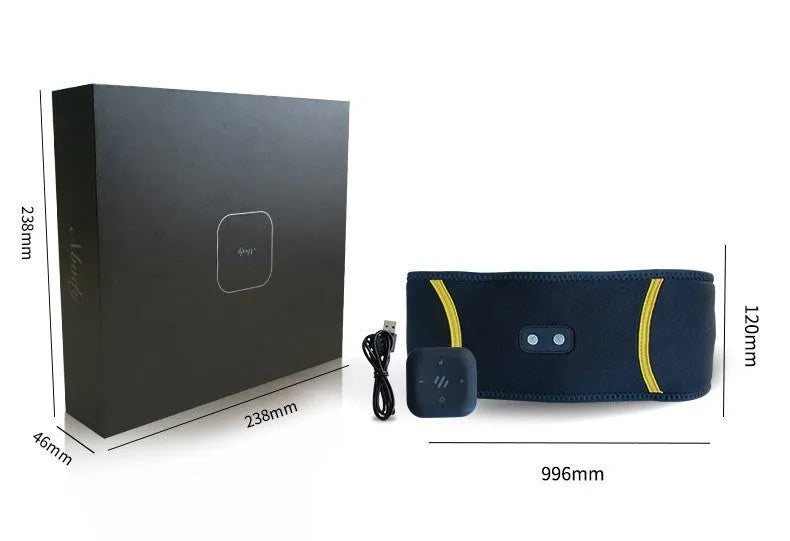 EMS body shaping belt with digital display, waist style, 311g weight, 3 modes 6 levels