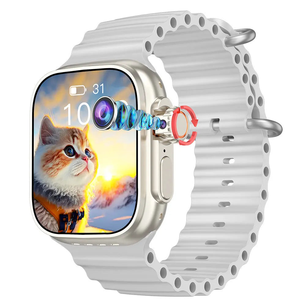 Electronic smart watch with TFT screen in gold, silver, black, and pink colours for teenagers and couples