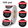 Roll of PVC self-adhesive sealing sticker decoration in round 25mm size with colour printing