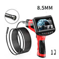 8.5mm dual-lens endoscope inspection camera with cable and memory card.