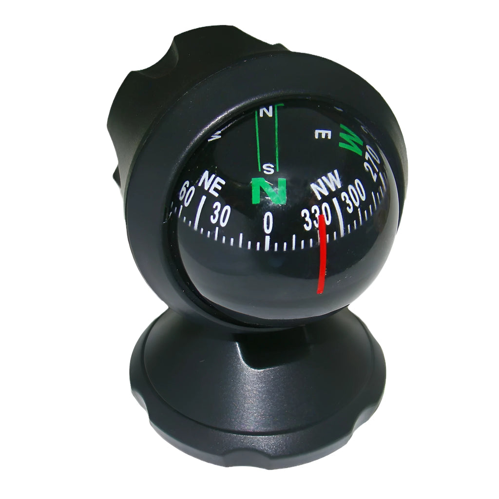 Car Compass Type-R black ABS traditional style compass ball for vehicle navigation