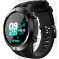 Black men's smart watch showing 1.3 inch screen with fitness tracking and Bluetooth call functions