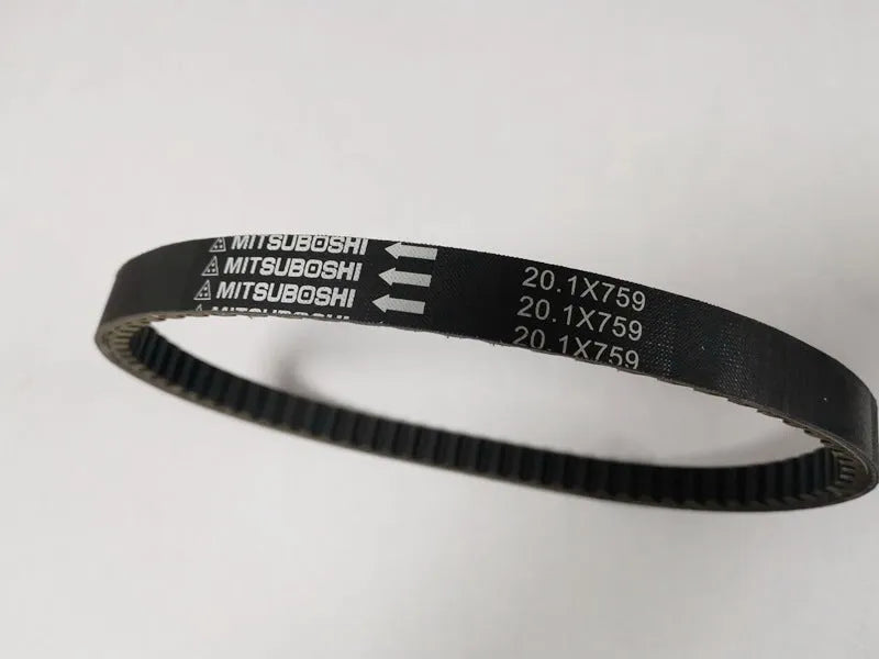 Black Jili GP110 drive belt replacement part for Guangyang pedal motorcycle with 20.1-759 size