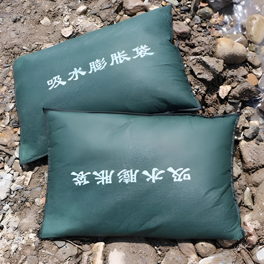 Thickened canvas water absorption expansion bag for flood control, size 30cm x 70cm