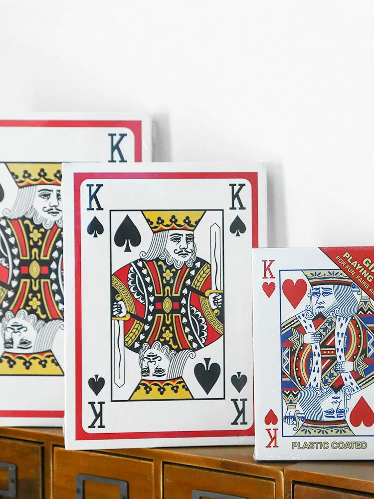Oversized playing cards in four, six and nine times size for Fighting Landlord table games.