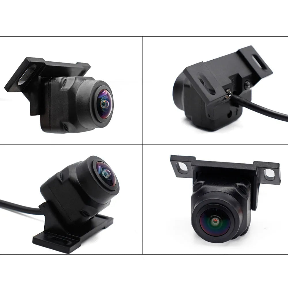 Black plastic car rear view camera with 170-degree wide angle, 720 resolution, IP67 rating, 12V WiFi, 100g