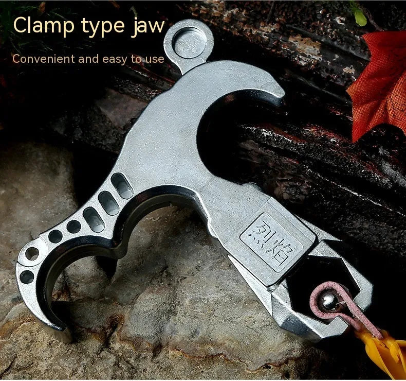 Zinc alloy archery release aid with two-axis harpoon clip mechanism