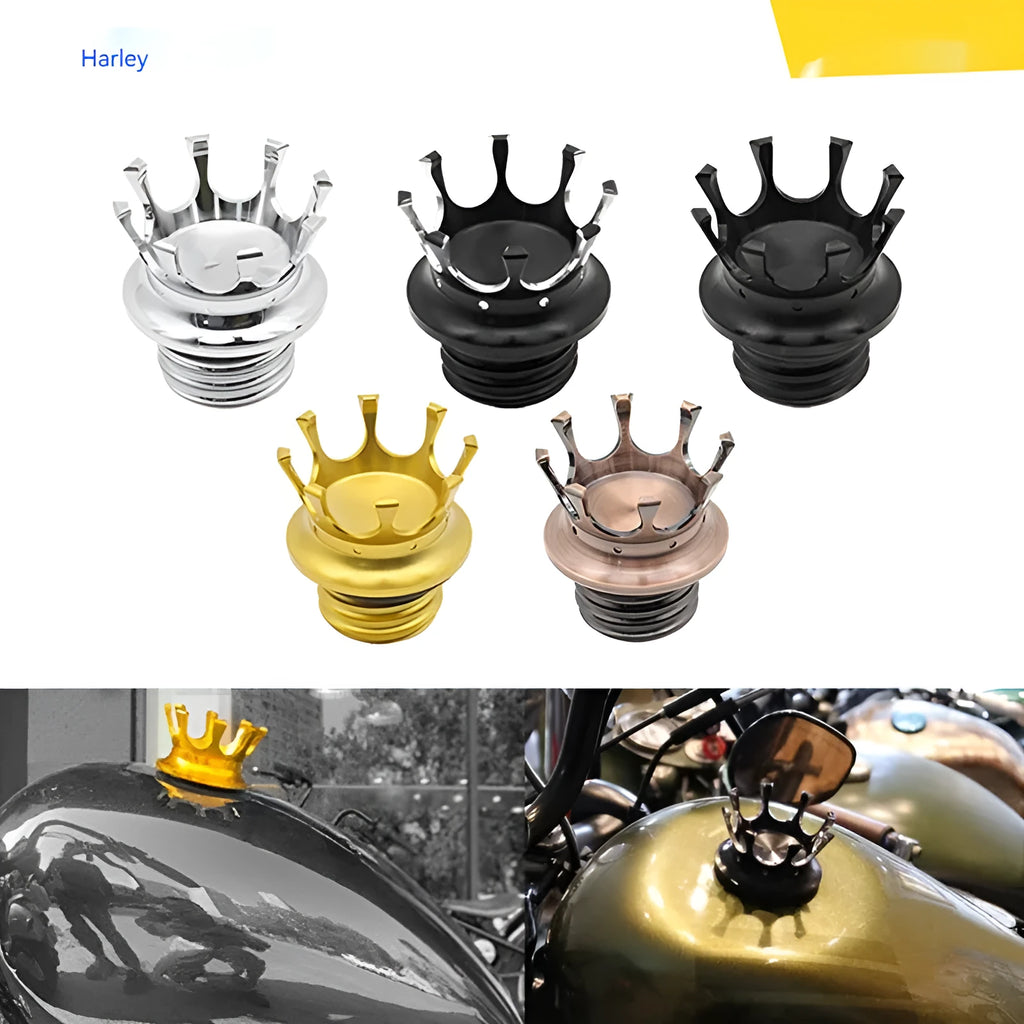 Harley Davidson aluminium alloy fuel tank cap in five colour options for 883 XL1200 48 72 models