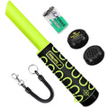 Fully waterproof outdoor treasure hunting metal detector with leather case and telescopic hanging wire