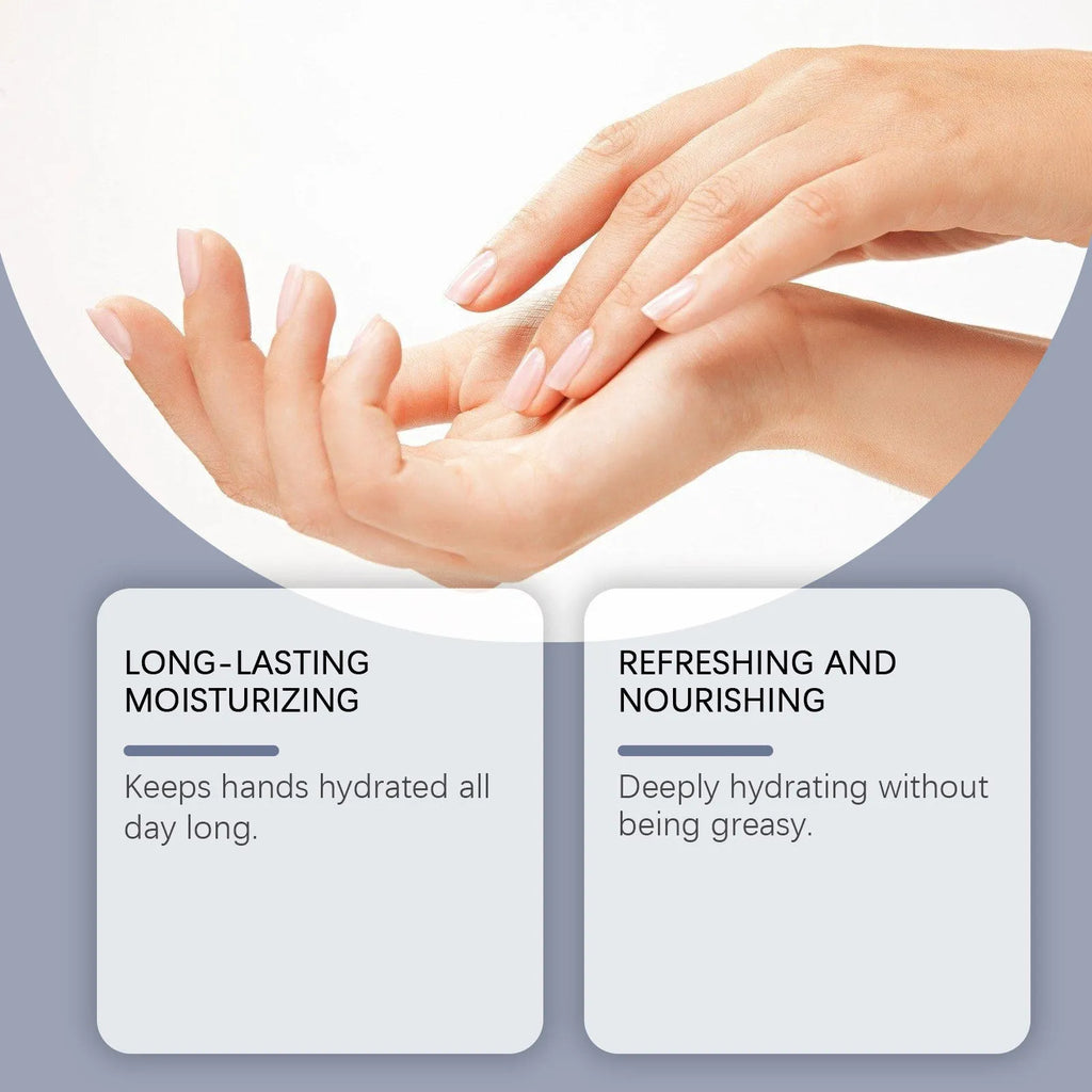 30g tube of moisturising fragrance hand cream with hyaluronic acid.
