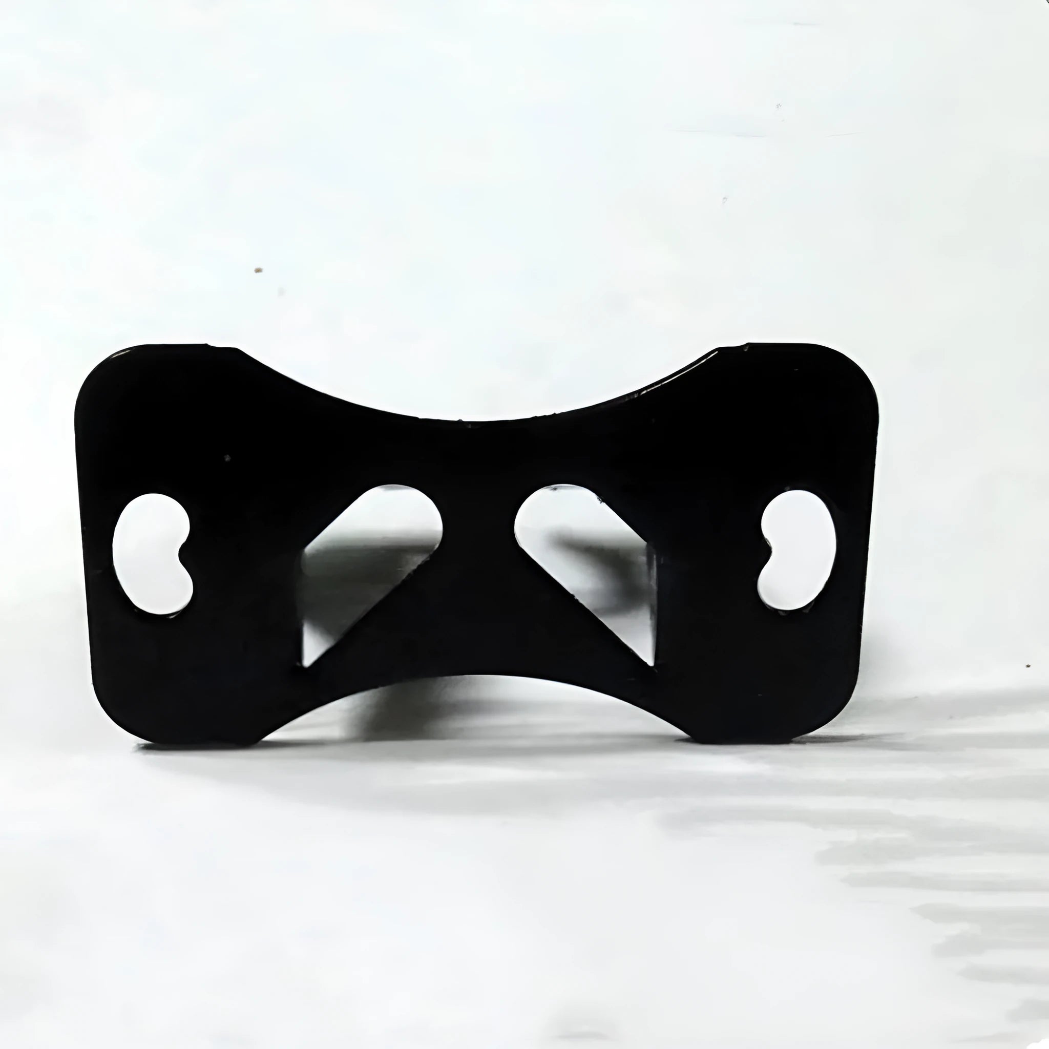 Black metal universal car camera holder with adjustable angle bracket and mounting screws