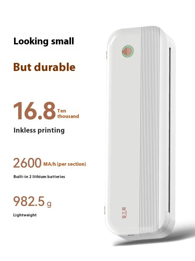 Ailixiong P40 small portable A4 thermal printer in compact design