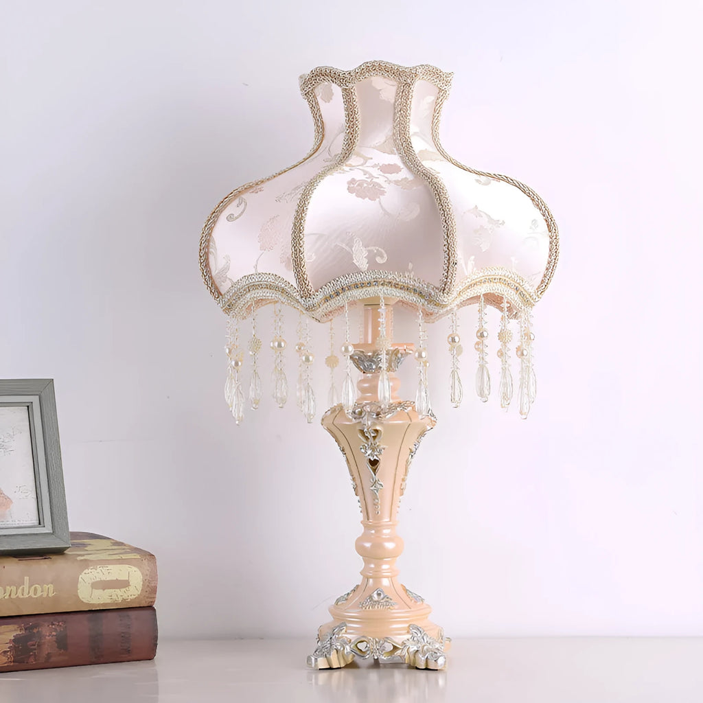 European-style romantic princess table lamp 55cm high with remote control and dimmer switch