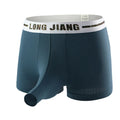 Men's Ice Silk trunk boxers in multiple solid colours showing mid waist design