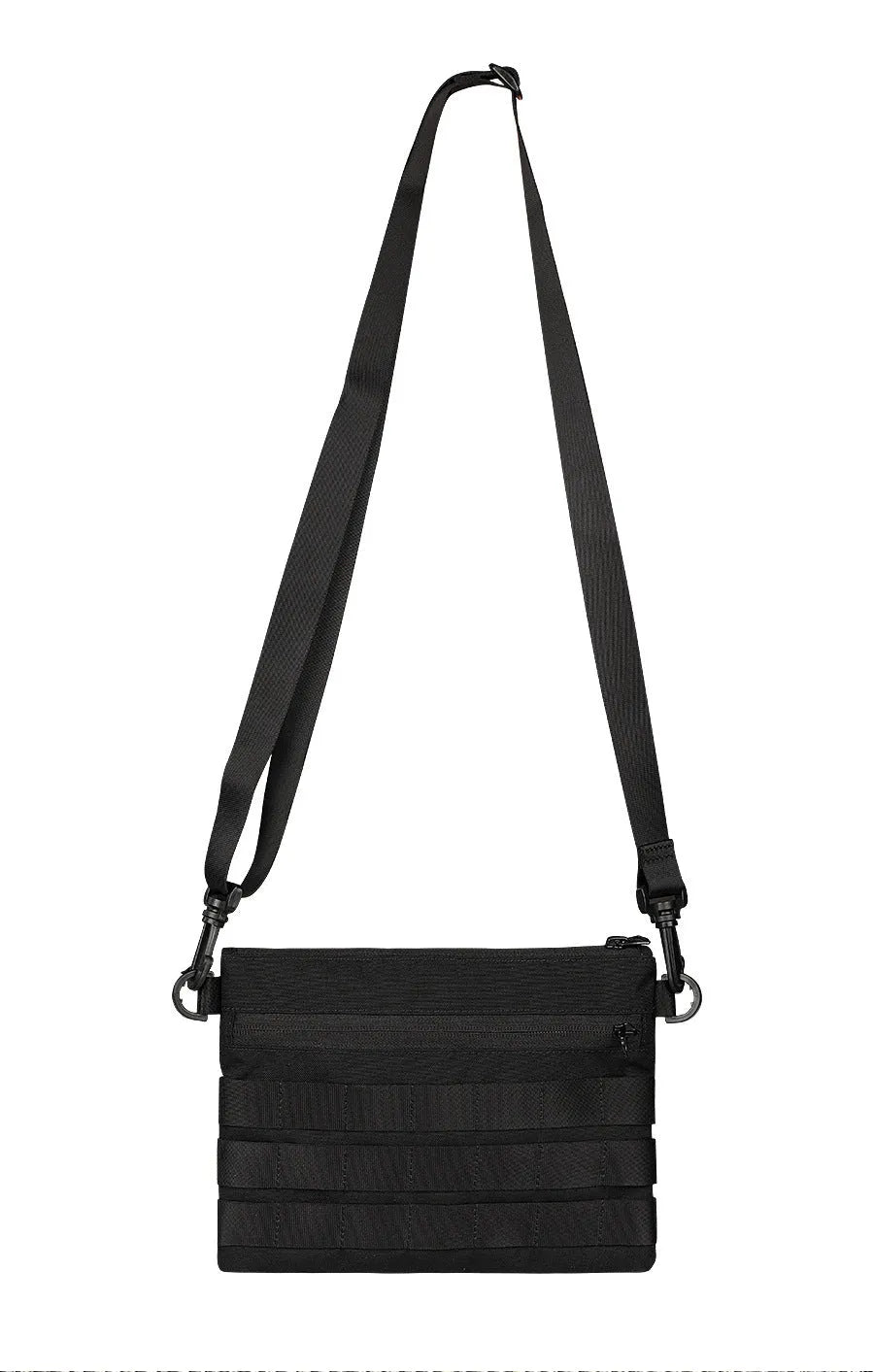 Black Oxford cloth portable outdoor kit measuring 18 by 3.5 centimetres