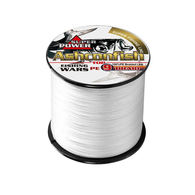 PE braided fishing line spool 500 metres, 6LB-300LB strength, nine colour options for hook drop spinning wheel