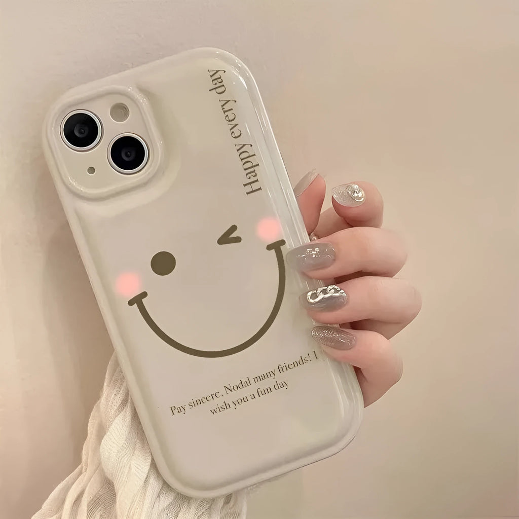 Mint green TPU mobile phone case with optional decorative chain for Apple iPhone.