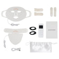 Infrared colour light skin rejuvenation beauty apparatus face mask in black with double ear loops for home use