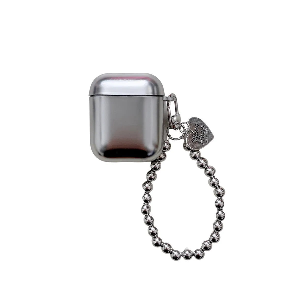 Matte plating TPU protective case for AirPods with an attached bracelet strap.