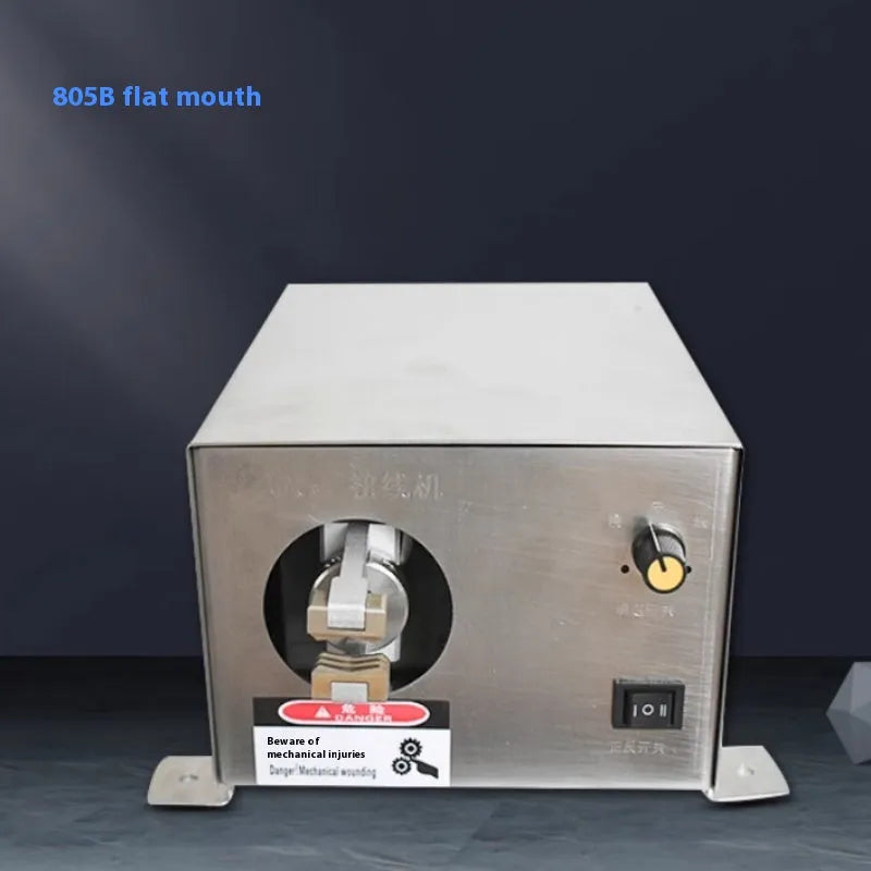 Small wire twisting machine for multi-strand copper core wires on workbench