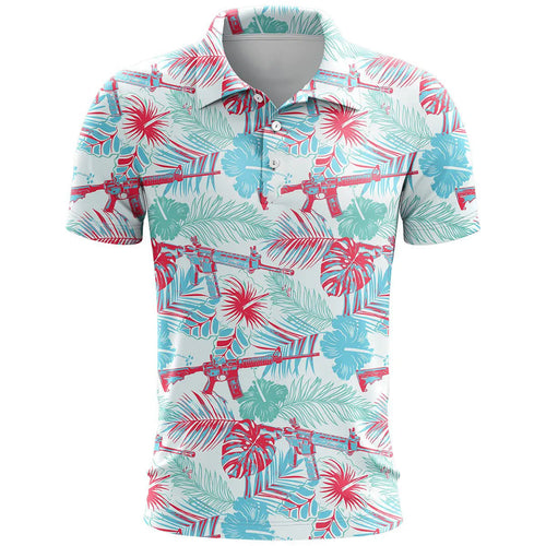 3D printed pattern short sleeve sports top in loose fit, shown in a colour-matching design.