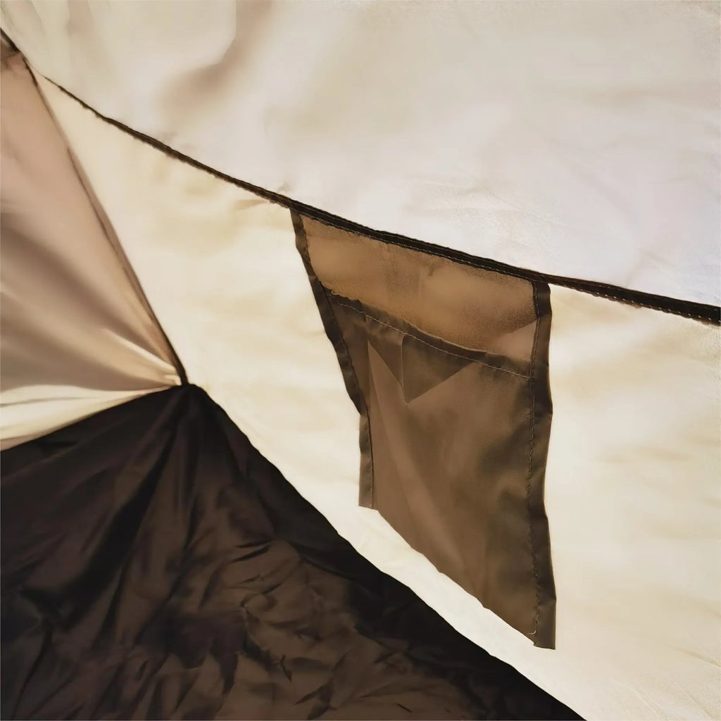 Outdoor automatic quick opening tent in quicksand gold for camping, large size 210x190x135cm